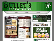 Tablet Screenshot of bulletsrestaurant.com